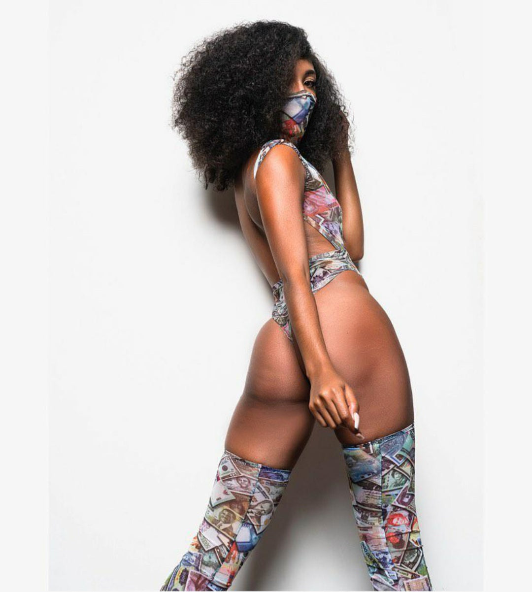Money bag short sleeve Bodysuit/Swimsuit
(Ship in 7-14 days)
