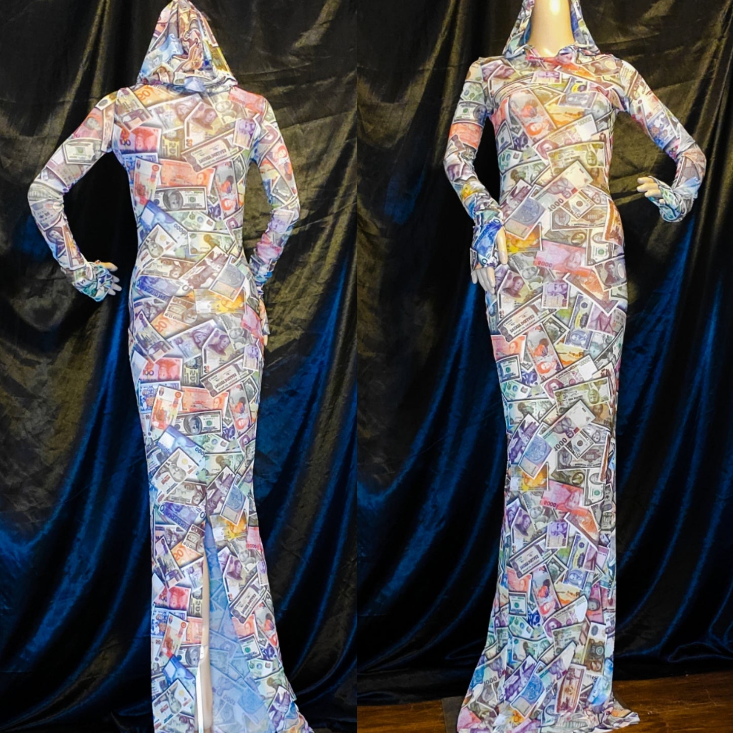 Money Bag Maxi Dress (ship in 7-14 days)