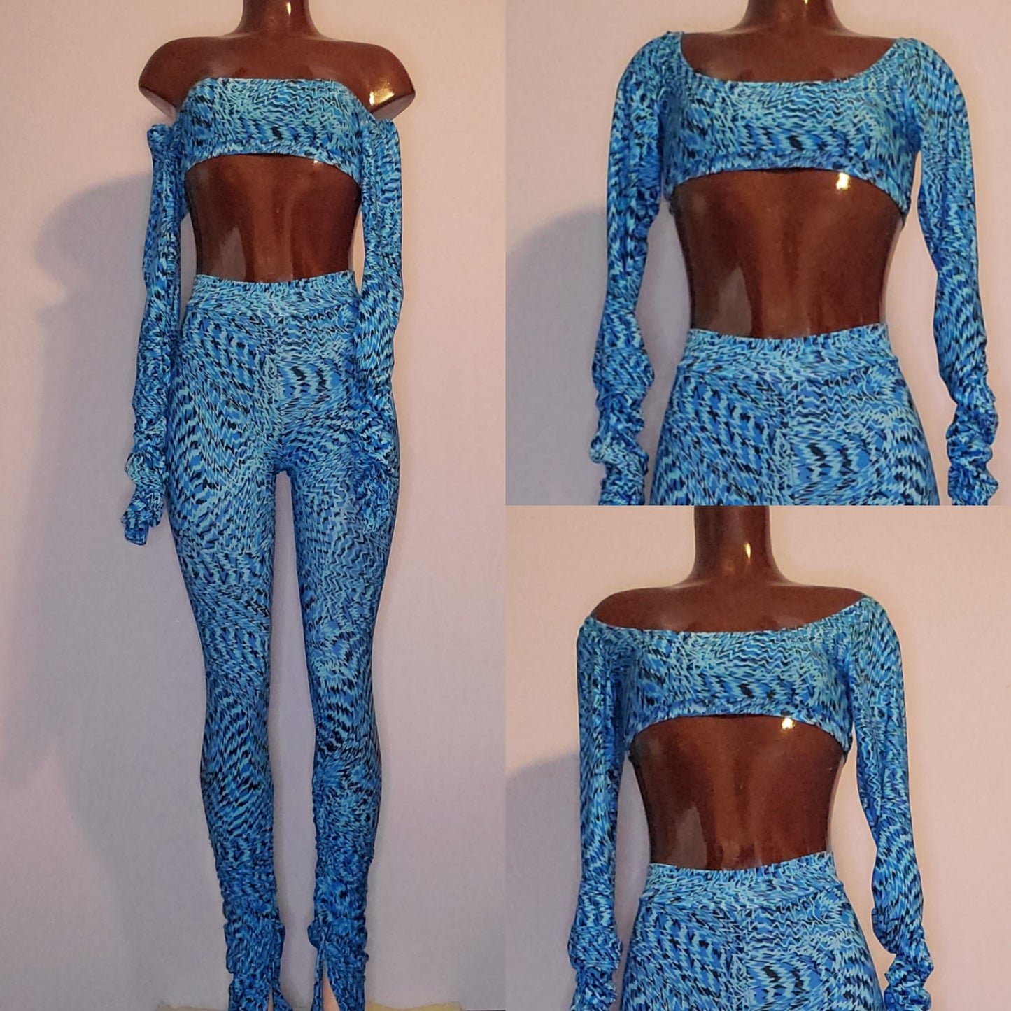 Neon Stacked sleeves Top (Ship in 5-7 days)